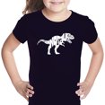 thumbnail image 1 of LA Pop Art Girl's Word Art T-shirt - TYRANNOSAURUS REX, 1 of 2