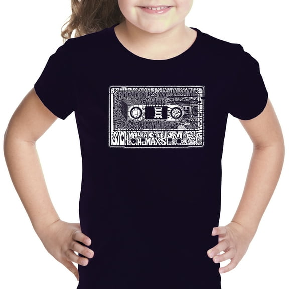LA Pop Art Girl's Word Art T-shirt - The 80's
