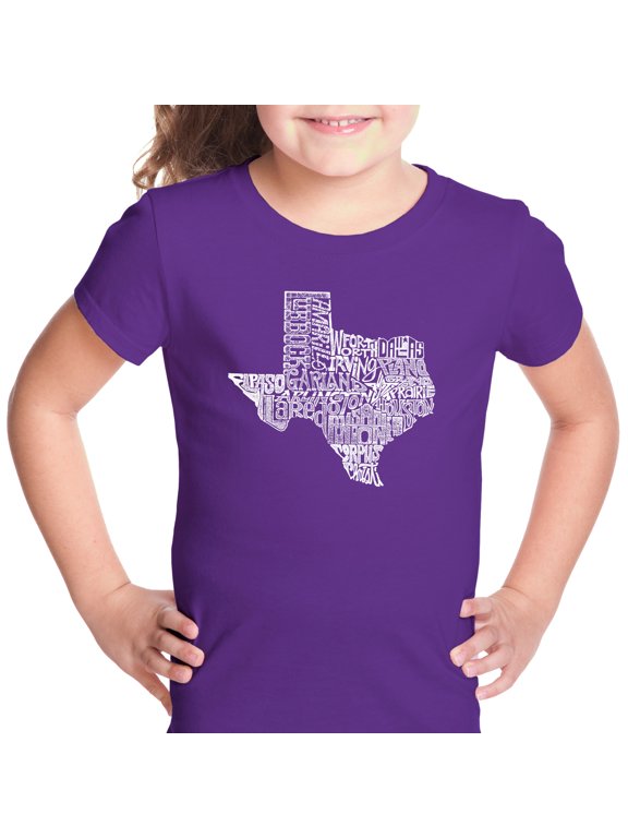 Girl's Word Art T-shirt - The Great State of Texas
