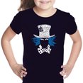 thumbnail image 1 of LA Pop Art Girl's Word Art T-shirt - The Mad Hatter, 1 of 2