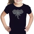 thumbnail image 1 of LA Pop Art Girl's Word Art T-shirt - Tusks, 1 of 2