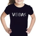 thumbnail image 1 of LA Pop Art Girl's Word Art T-shirt - VEGAS, 1 of 2