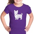 thumbnail image 1 of LA Pop Art Girl's Word Art T-shirt - Yorkie, 1 of 2