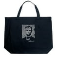 thumbnail image 1 of LA Pop Art Large Word Art Tote Bag - ABRAHAM LINCOLN - GETTYSBURG ADDRESS, 1 of 2