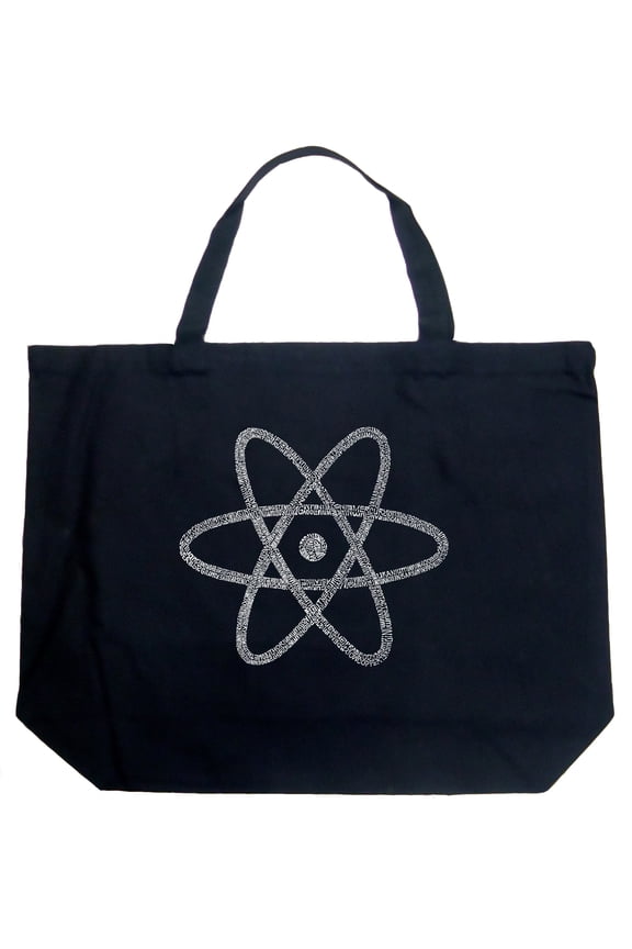 Large Word Art Tote Bag - ATOM