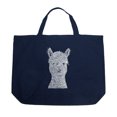 thumbnail image 1 of LA Pop Art Large Word Art Tote Bag - Alpaca, 1 of 2