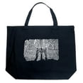 thumbnail image 1 of LA Pop Art Large Word Art Tote Bag - Brooklyn Bridge, 1 of 2