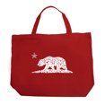 thumbnail image 1 of LA Pop Art Large Word Art Tote Bag - California Dreamin, 1 of 2