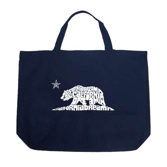 LA Pop Art Large Word Art Tote Bag - California Dreamin
