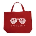 thumbnail image 1 of LA Pop Art Large Word Art Tote Bag - California Shades, 1 of 2