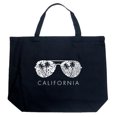 thumbnail image 1 of LA Pop Art Large Word Art Tote Bag - California Shades, 1 of 2