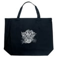 thumbnail image 1 of LA Pop Art Large Word Art Tote Bag - Cat Face, 1 of 2