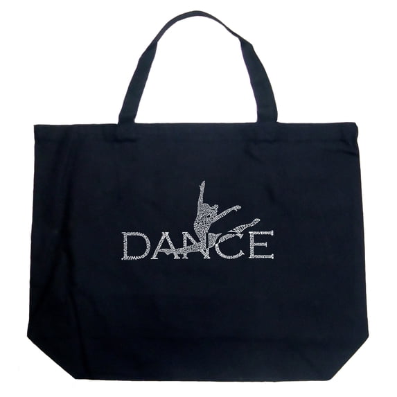 LA Pop Art Large Word Art Tote Bag - Dancer