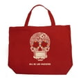thumbnail image 1 of LA Pop Art Large Word Art Tote Bag - Dia De Los Muertos, 1 of 2