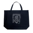 thumbnail image 1 of LA Pop Art Large Word Art Tote Bag - EDGAR ALLEN POE - THE RAVEN, 1 of 2