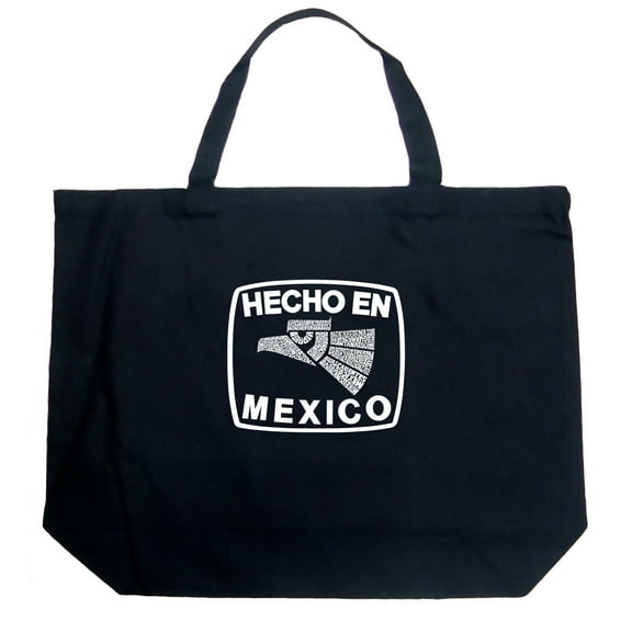 LA Pop Art Large Word Art Tote Bag - HECHO EN MEXICO