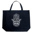 thumbnail image 1 of LA Pop Art Large Word Art Tote Bag - Hamsa, 1 of 2