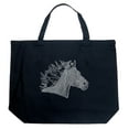 thumbnail image 1 of LA Pop Art Large Word Art Tote Bag - Horse Mane, 1 of 2