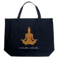 thumbnail image 1 of LA Pop Art Large Word Art Tote Bag - Inhale Exhale, 1 of 2