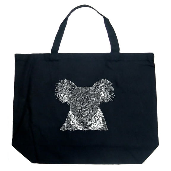 LA Pop Art Large Word Art Tote Bag - Koala