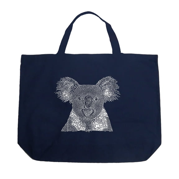 LA Pop Art Large Word Art Tote Bag - Koala