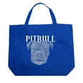 thumbnail image 1 of LA Pop Art Large Word Art Tote Bag - Pitbull Face, 1 of 2
