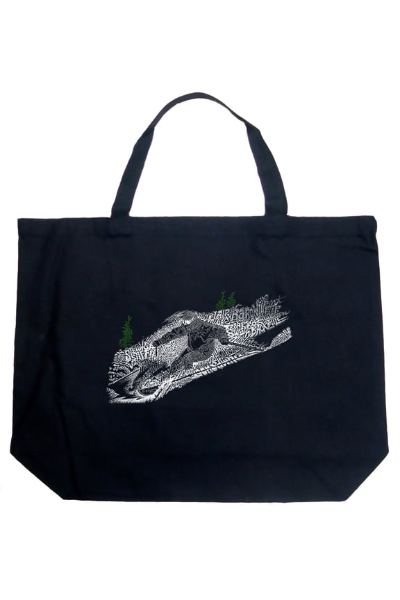Large Word Art Tote Bag - Ski