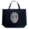 thumbnail image 1 of LA Pop Art Large Word Art Tote Bag - Slasher Movie Villians, 1 of 2
