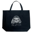 thumbnail image 1 of LA Pop Art Large Word Art Tote Bag - Sloth, 1 of 2