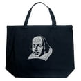 thumbnail image 1 of LA Pop Art Large Word Art Tote Bag - THE TITLES OF ALL OF WILLIAM SHAKESPEARE'S COMEDIES & TRAGEDIES, 1 of 2