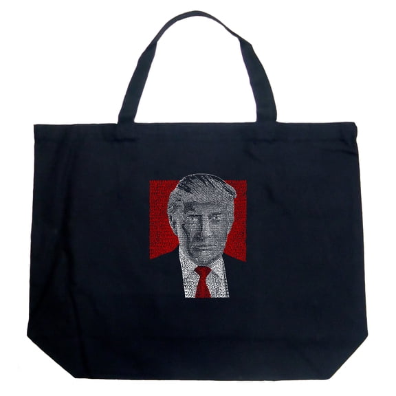 LA Pop Art Large Word Art Tote Bag - TRUMP 2016 - Make America Great Again