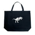 thumbnail image 1 of LA Pop Art Large Word Art Tote Bag - TYRANNOSAURUS REX, 1 of 2