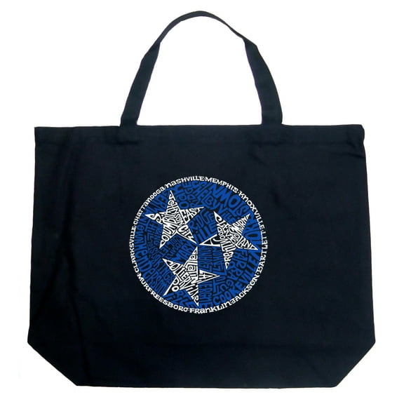 LA Pop Art Large Word Art Tote Bag - Tennessee Tristar