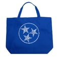 thumbnail image 1 of LA Pop Art Large Word Art Tote Bag - Tennessee Tristar, 1 of 2