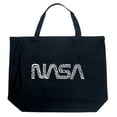 thumbnail image 1 of LA Pop Art Large Word Art Tote Bag - Worm Nasa, 1 of 2