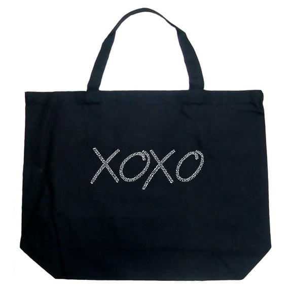 LA Pop Art Large Word Art Tote Bag - XOXO