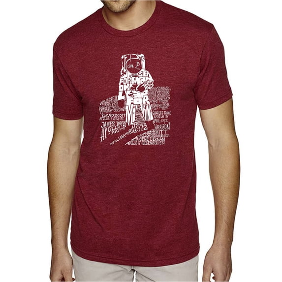 LA Pop Art Men's Premium Blend Word Art T-shirt - ASTRONAUT
