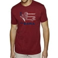thumbnail image 1 of LA Pop Art Men's Premium Blend Word Art T-shirt - BARACK OBAMA - ALL LYRICS TO AMERICA THE BEAUTIFUL, 1 of 2
