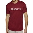 thumbnail image 1 of LA Pop Art Men's Premium Blend Word Art T-shirt - BROOKLYN NEIGHBORHOODS, 1 of 2