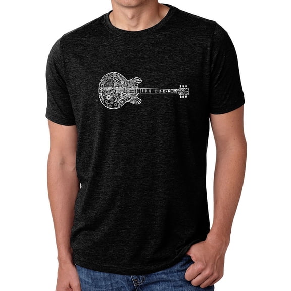 LA Pop Art Men's Premium Blend Word Art T-shirt - Blues Legends
