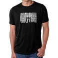 thumbnail image 1 of LA Pop Art Men's Premium Blend Word Art T-shirt - Brooklyn Bridge, 1 of 2