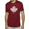 thumbnail image 1 of LA Pop Art Men's Premium Blend Word Art T-shirt - CANADIAN NATIONAL ANTHEM, 1 of 2