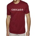 thumbnail image 1 of LA Pop Art Men's Premium Blend Word Art T-shirt - CHICAGO NEIGHBORHOODS, 1 of 2