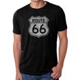 thumbnail image 1 of LA Pop Art Men's Premium Blend Word Art T-shirt - CITIES ALONG THE LEGENDARY ROUTE 66, 1 of 2