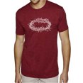 thumbnail image 1 of LA Pop Art Men's Premium Blend Word Art T-shirt - CROWN OF THORNS, 1 of 2