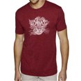 thumbnail image 1 of LA Pop Art Men's Premium Blend Word Art T-shirt - Cat Face, 1 of 2