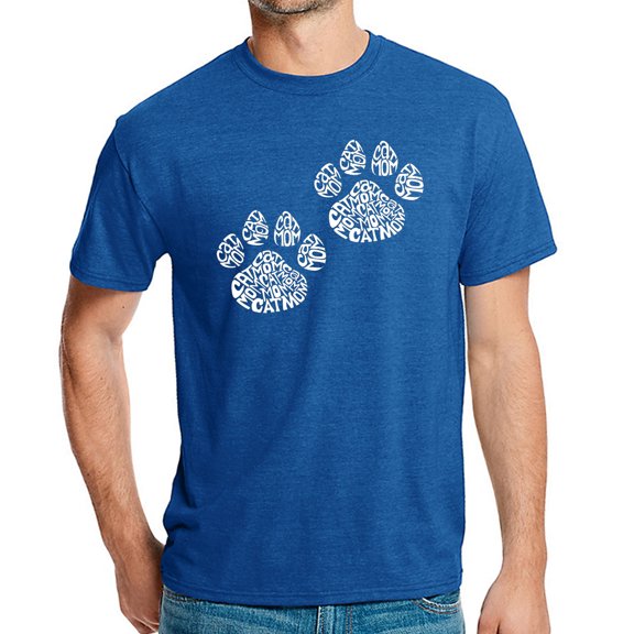 LA Pop Art Men's Premium Blend Word Art T-shirt - Cat Mom