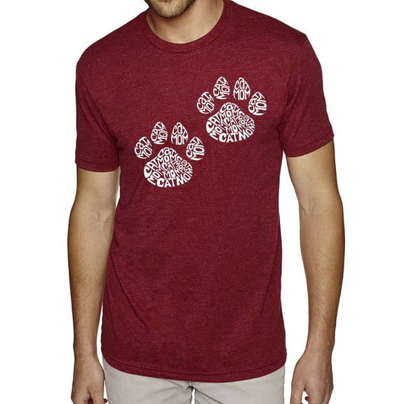 LA Pop Art Men's Premium Blend Word Art T-shirt - Cat Mom
