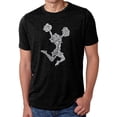 thumbnail image 1 of LA Pop Art Men's Premium Blend Word Art T-shirt - Cheer, 1 of 2