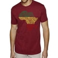 thumbnail image 1 of LA Pop Art Men's Premium Blend Word Art T-shirt - Countries in Africa, 1 of 2